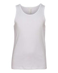 BELLA + CANVAS 3480Y Youth Jersey Tank - White - front