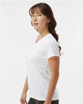 Augusta Sportswear 1790 Women's Nexgen Performance V-Neck T-Shirt - White - model side