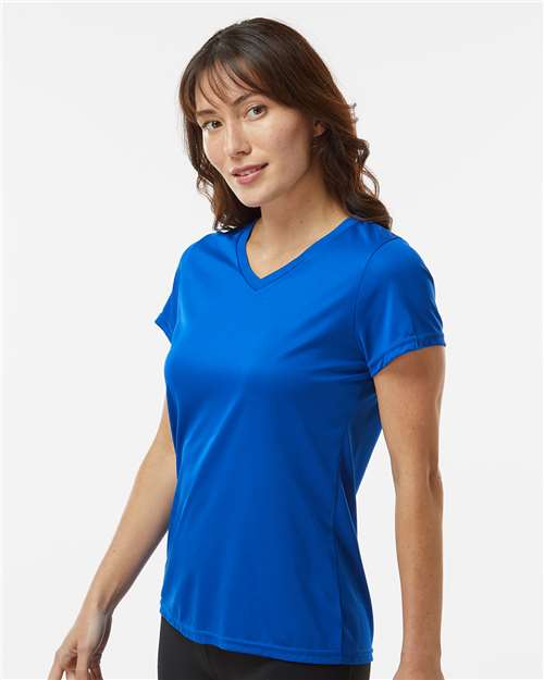 Augusta Sportswear 1790 Women's Nexgen Performance V-Neck T-Shirt - Royal - model side