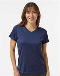 Augusta Sportswear 1790 Women's Nexgen Performance V-Neck T-Shirt - Navy - model front