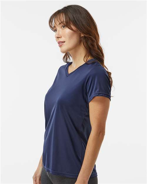 Augusta Sportswear 1790 Women's Nexgen Performance V-Neck T-Shirt - Navy - model side