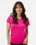 Augusta Sportswear 1790 Women's Nexgen Performance V-Neck T-Shirt - Power Pink - model front