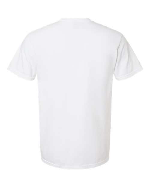 Comfort Colors 6030 Unisex Garment-Dyed Heavyweight Pocket T-Shirt - White - back