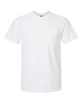 Comfort Colors 6030 Unisex Garment-Dyed Heavyweight Pocket T-Shirt - White - front