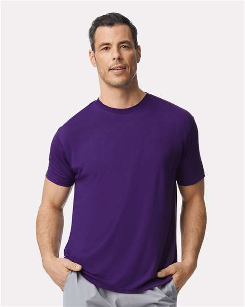Gildan 42000 Performance T-Shirt - Purple - model front