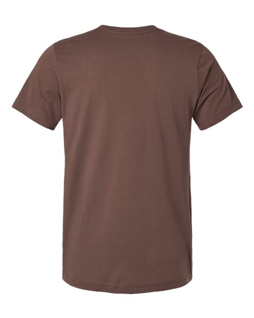 Bella+Canvas 3001 Unisex Jersey Short Sleeve Tee - Cocoa - back