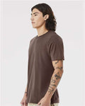 Bella+Canvas 3001 Unisex Jersey Short Sleeve Tee - Cocoa - model side
