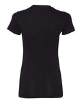 Bella + Canvas 6004 Women's Slim Fit Tee - Solid Black Blend - back