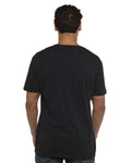 Next Level 3200 Unisex Cotton V-Neck T-Shirt - Black - model back