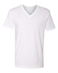 Next Level 3200 Unisex Cotton V-Neck T-Shirt - White - front