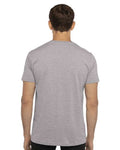 Next Level 3200 Unisex Cotton V-Neck T-Shirt - Heather Grey - model back