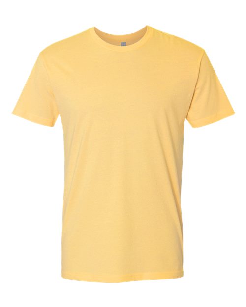 Next Level 3600 Unisex Cotton T-Shirt - Banana Cream - flat front