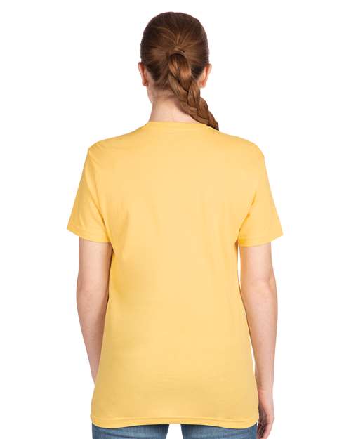Next Level 3600 Unisex Cotton T-Shirt - Banana Cream - model back