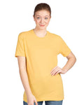 Next Level 3600 Unisex Cotton T-Shirt - Banana Cream - model front