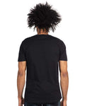 Next Level 3600 Unisex Cotton T-Shirt - Black - model back