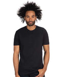 Next Level 3600 Unisex Cotton T-Shirt - Black - model front