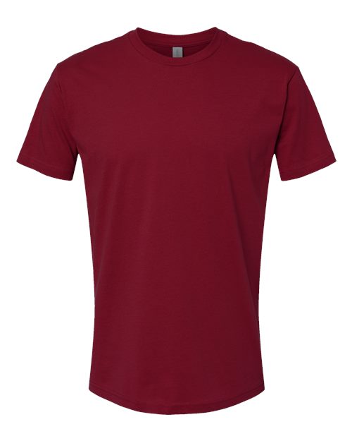 Next Level 3600 Unisex Cotton T-Shirt - Cardinal - flat front