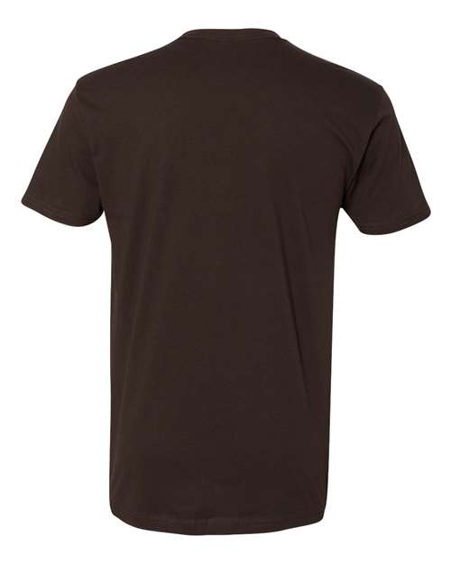Next Level 3600 Unisex Cotton T-Shirt - Dark Chocolate - back