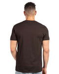 Next Level 3600 Unisex Cotton T-Shirt - Dark Chocolate - model back
