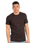 Next Level 3600 Unisex Cotton T-Shirt - Dark Chocolate - model front