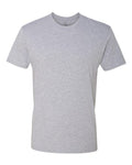 Next Level 3600 Unisex Cotton T-Shirt - Heather Grey - flat front