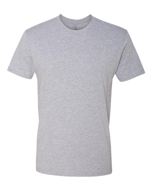 Next Level 3600 Unisex Cotton T-Shirt - Heather Grey - flat front