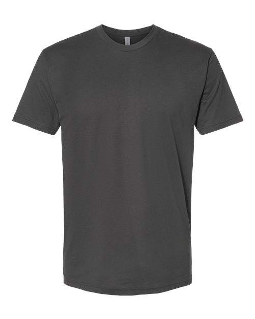 Next Level 3600 Unisex Cotton T-Shirt - Heavy Metal - flat front