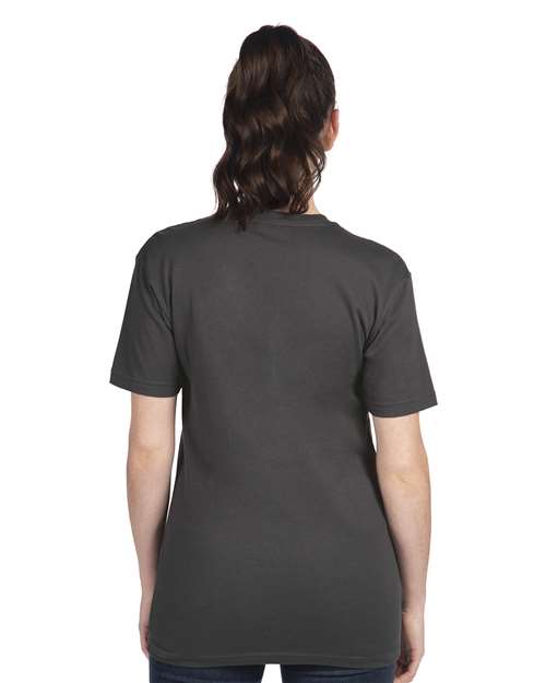 Next Level 3600 Unisex Cotton T-Shirt - Heavy Metal - model back