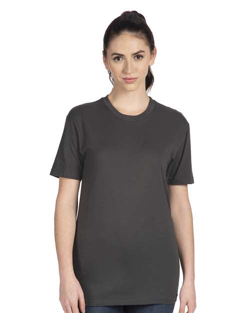 Next Level 3600 Unisex Cotton T-Shirt - Heavy Metal - model front