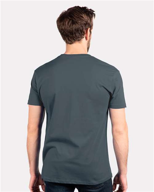 Next Level 3600 Unisex Cotton T-Shirt - Indigo - model back