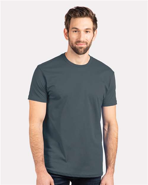 Next Level 3600 Unisex Cotton T-Shirt - Indigo - model front