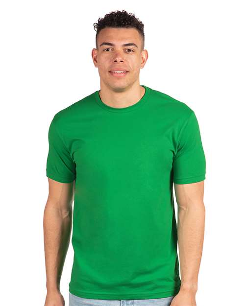 Next Level 3600 Unisex Cotton T-Shirt - Kelly Green - model front