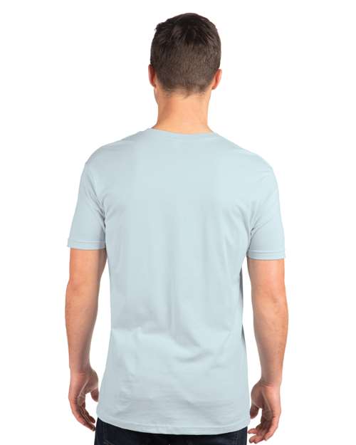 Next Level 3600 Unisex Cotton T-Shirt - Light Blue - model back