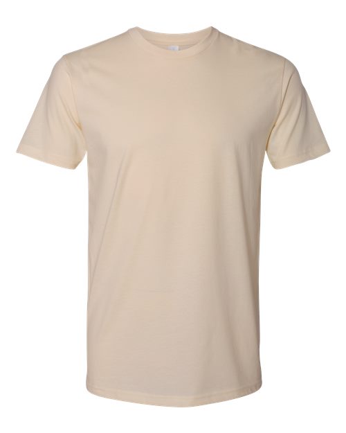 Next Level 3600 Unisex Cotton T-Shirt - Cream - flat front