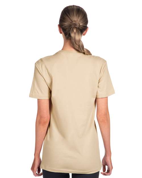 Next Level 3600 Unisex Cotton T-Shirt - Cream - model back