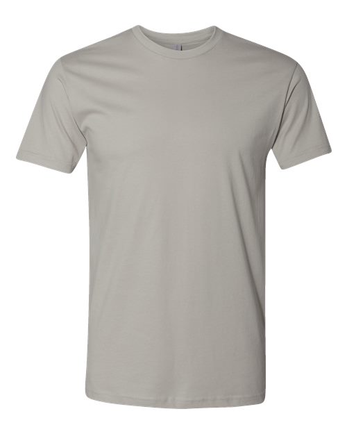 Next Level 3600 Unisex Cotton T-Shirt - Light Grey - flat front