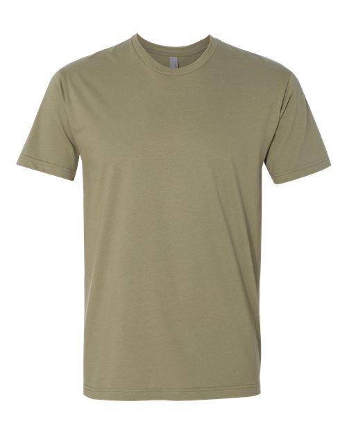 Next Level 3600 Unisex Cotton T-Shirt - Light Olive - flat front