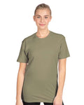 Next Level 3600 Unisex Cotton T-Shirt - Light Olive - model front