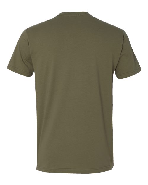 Next Level 3600 Unisex Cotton T-Shirt - Military Green - back