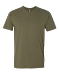 Next Level 3600 Unisex Cotton T-Shirt - Military Green - flat front