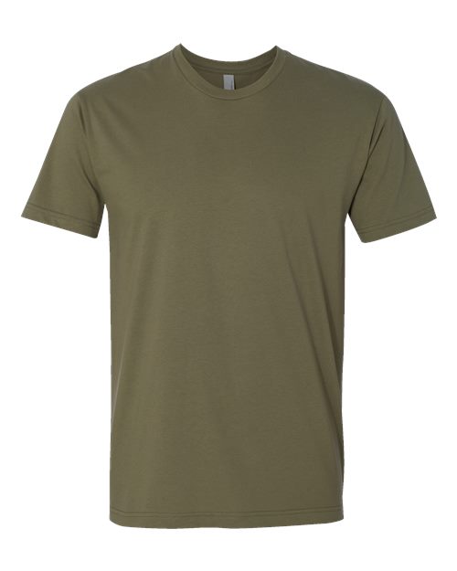 Next Level 3600 Unisex Cotton T-Shirt - Military Green - flat front