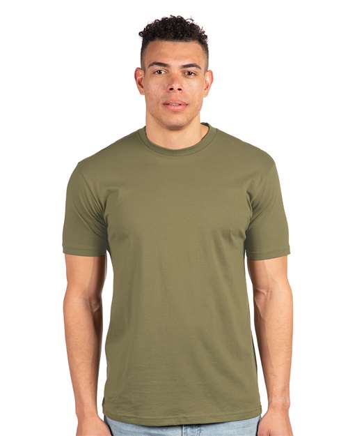 Next Level 3600 Unisex Cotton T-Shirt - Military Green - model front