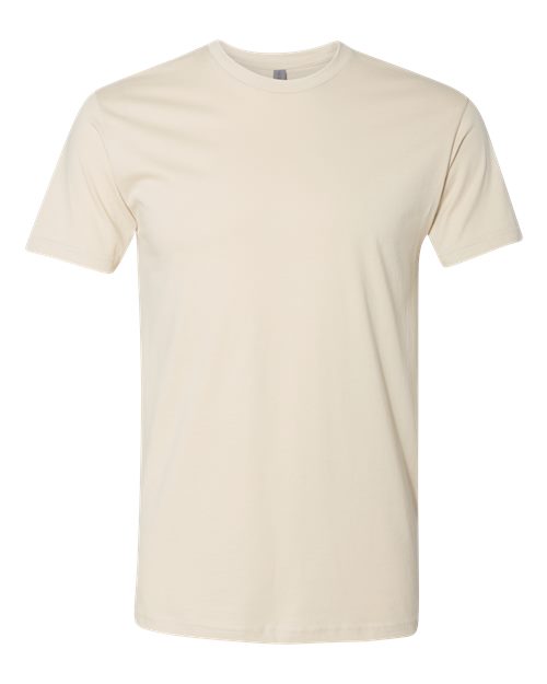 Next Level 3600 Unisex Cotton T-Shirt - Natural - flat front