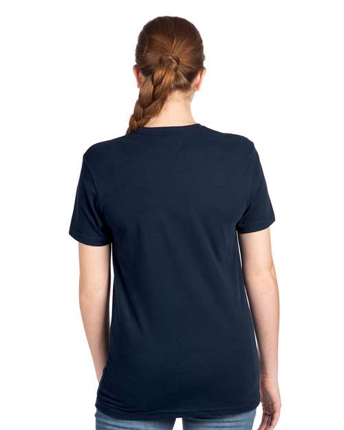 Next Level 3600 Unisex Cotton T-Shirt - Midnight Navy - model back