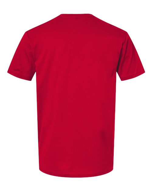 Next Level 3600 Unisex Cotton T-Shirt - Red - back