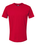 Next Level 3600 Unisex Cotton T-Shirt - Red - flat front