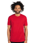Next Level 3600 Unisex Cotton T-Shirt - Red - model front