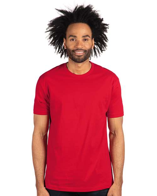 Next Level 3600 Unisex Cotton T-Shirt - Red - model front