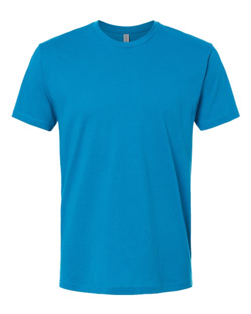 Next Level 3600 Unisex Cotton T-Shirt - Turquoise - flat front