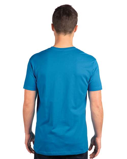 Next Level 3600 Unisex Cotton T-Shirt - Turquoise - model back